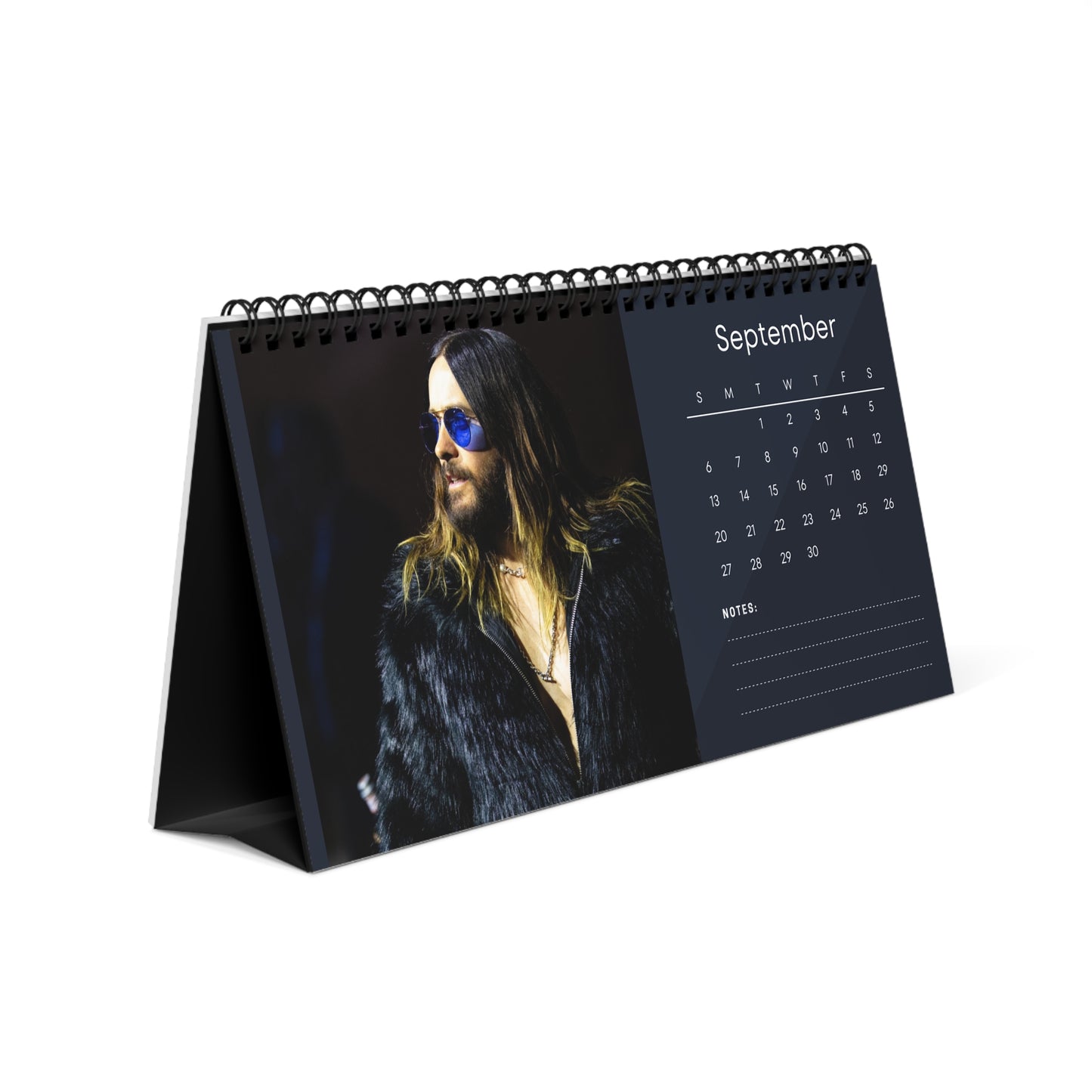 Jared Leto 2026 Desk Calendar | Oscar Winner Actor | Morbius & 30 Seconds to Mars | Celebrity Gift | Office Decor
