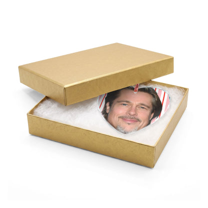 Brad Pitt Christmas Ornament | Celebrity Fan Gift Keepsake