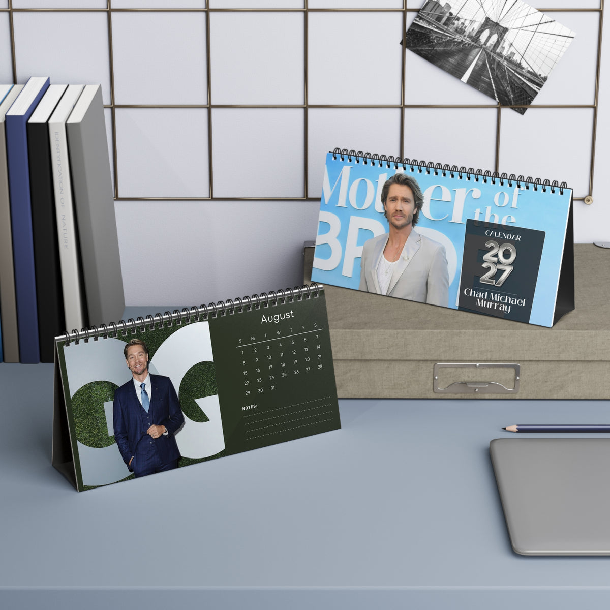 Chad Michael Murray 2027 Desk Calendar Vol 3 | Spiral Bound Photo Calendar | Fan Gift