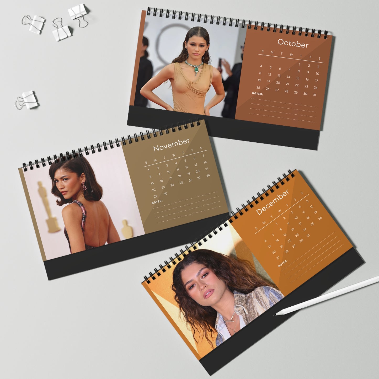Zendaya 2026 Desk Calendar | Stylish Hollywood Star | Celebrity Gift for FansMovie  TV Decor | Celebrity Planner