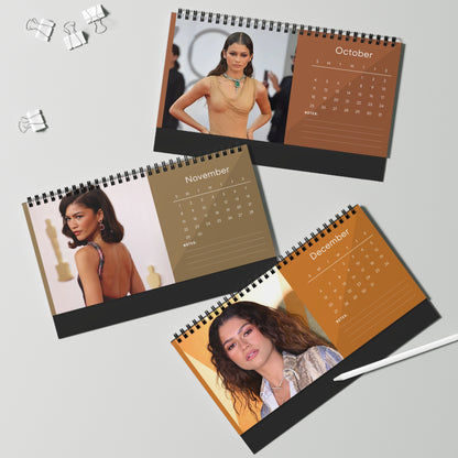 Zendaya 2026 Desk Calendar | Stylish Hollywood Star | Celebrity Gift for FansMovie  TV Decor | Celebrity Planner