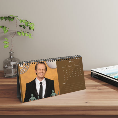 Steve Buscemi 2027 Desk Calendar | Spiral Bound Photo Calendar | Fan Gift