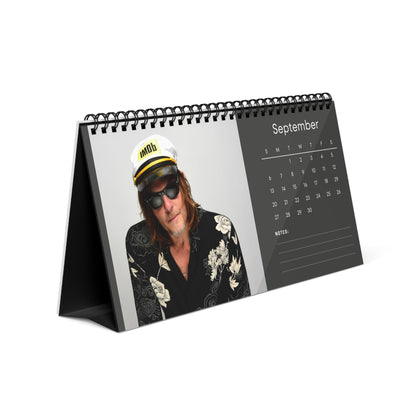 Norman Reedus 2026 Desk Calendar |  Premium Spiral Bound Celebrity Photo Calendar | High-Quality Fan Gift & Desk Décor