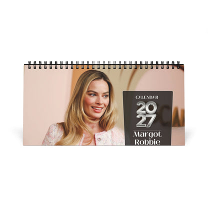 Margot Robbie 2027 Desk Calendar Vol 2 | Spiral Bound Photo Calendar | Fan Gift