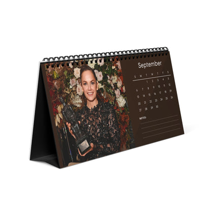 Ruth Wilson 2026 Desk Calendar | Premium Spiral Bound Celebrity Photo Calendar | High-Quality Fan Gift & Desk Décor