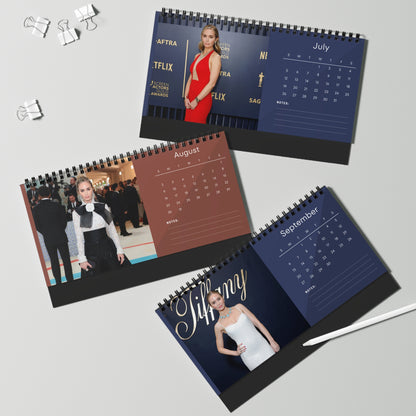 Emily Blunt 2026 Desk Calendar | Premium Spiral Bound Celebrity Photo Calendar | High-Quality Fan Gift & Desk Décor
