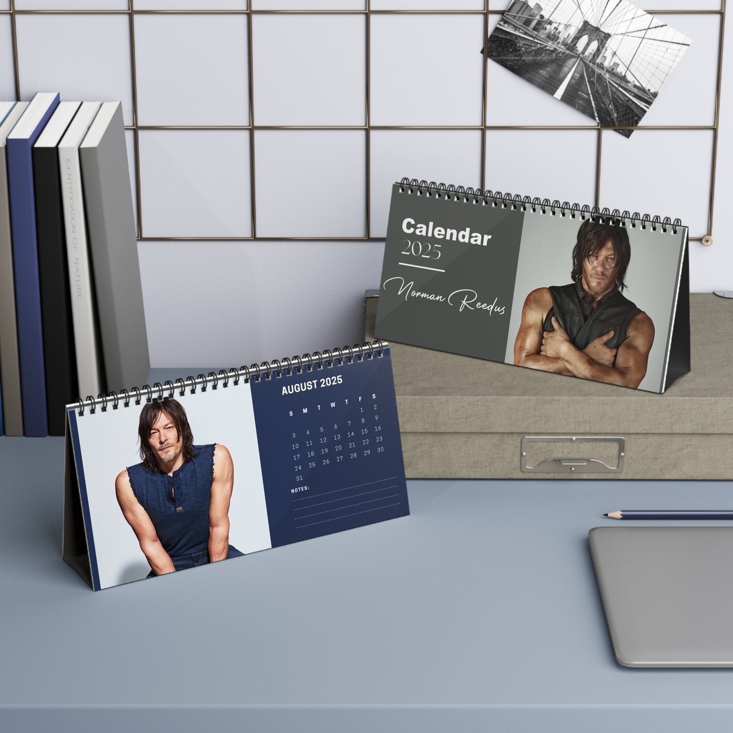 Norman Reedus 2025 Desk Calendar | Norman Reedus Calendar | Fan Gift