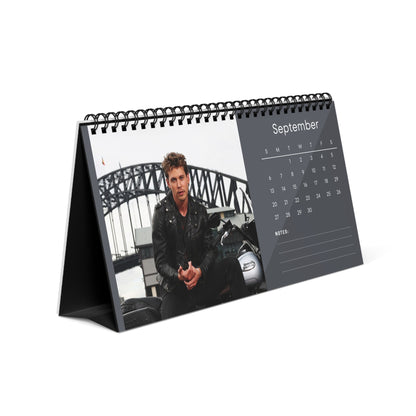 Austin Butler 2026 Desk Calendar | Premium Celebrity Photo Calendar for Fans | Spiral Bound Collectible Desk & Office Décor