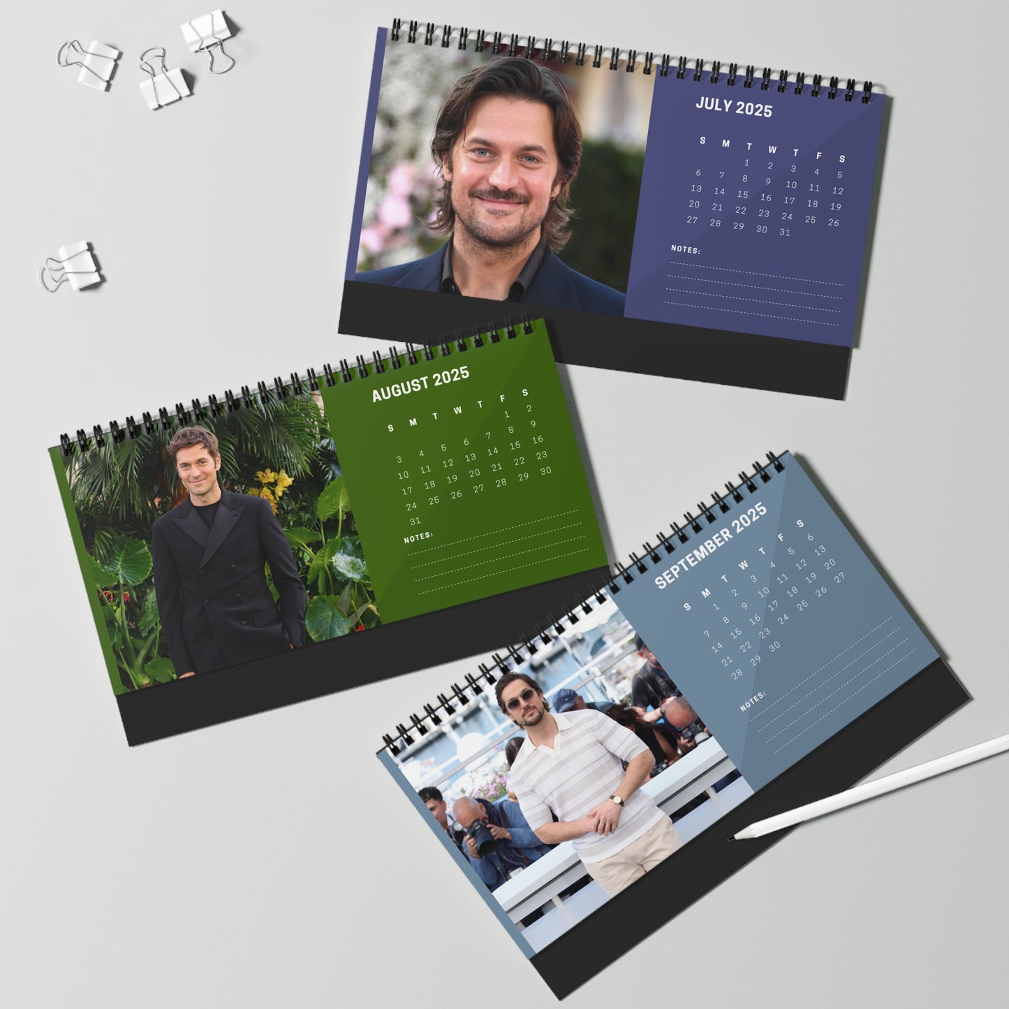 Lucas Bravo 2025 Desk Calendar | Lucas Bravo Calendar | Fan GIft