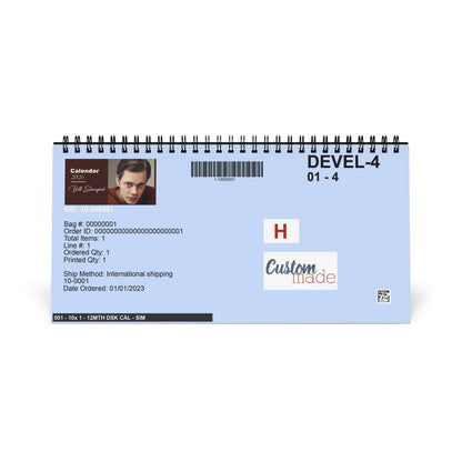 Bill Skarsgård 2026 Desk Calendar | Premium Celebrity Photo Calendar | Elegant Spiral-Bound Collectible Gift for Fans & Desk Décor
