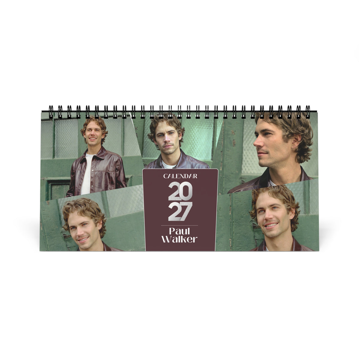Paul Walker 2027 Desk Calendar Vol 3 | Spiral Bound Photo Calendar | Fan Gift