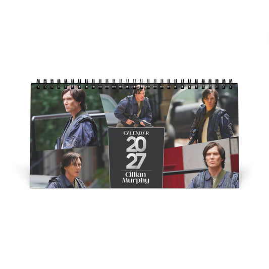Cillian Murphy 2027 Desk Calendar Vol 1 | Spiral Bound Photo Calendar | Fan Gift