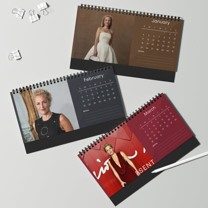 Gillian Anderson 2026 Desk Calendar | X-Files Star | Celebrity Desk Décor | Fan Gift for Collectors | TV & Movie Icon Calendar