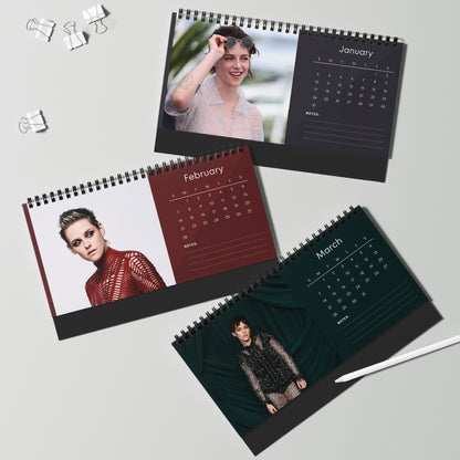 Kristen Stewart 2027 Desk Calendar Vol 4 | Spiral Bound Photo Calendar | Fan Gift