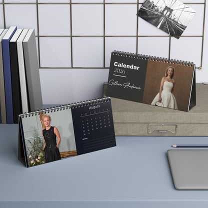 Gillian Anderson 2026 Desk Calendar | The X-Files & The Crown Actress | Celebrity Gift | Office Decor