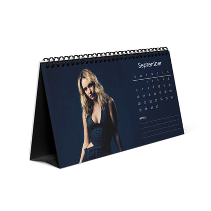 Lily James 2026 Desk Calendar | Premium Spiral Bound Celebrity Photo Calendar | High Quality Collectible Gift for Fans & Desk Decor