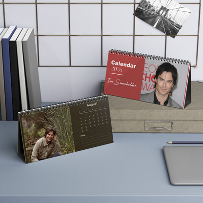 Ian Somerhalder 2026 Desk Calendar |  Celebrity Gift | Office Decor