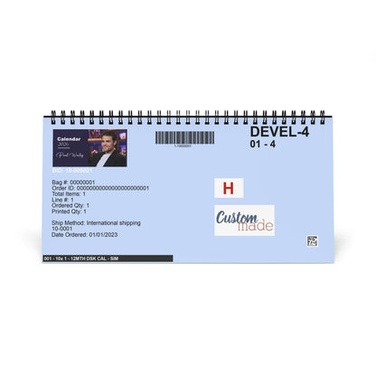 Paul Wesley 2026 Desk Calendar | Premium Spiral Bound Celebrity Photo Calendar | High-Quality Fan Gift & Desk Décor