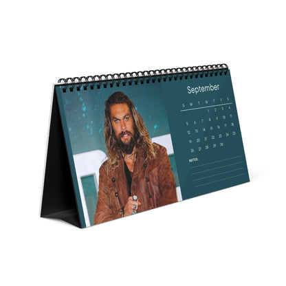 Jason Momoa 2027 Desk Calendar Vol 4 | Spiral Bound Photo Calendar | Fan Gift