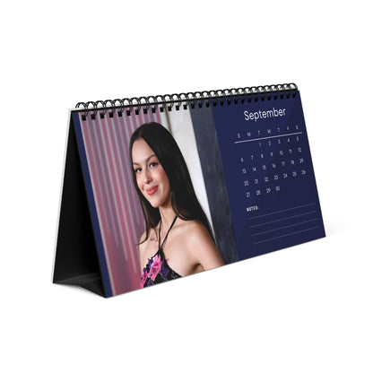 Olivia Rodrigo 2026 Desk Calendar | Premium Spiral Bound Celebrity Photo Calendar | High-Quality Fan Gift & Desk Décor