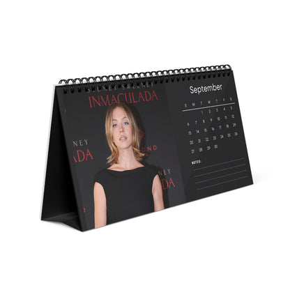 Sydney Sweeney 2026 Desk Calendar | Premium Spiral Bound Celebrity Photo Calendar | High-Quality Fan Gift & Desk Décor
