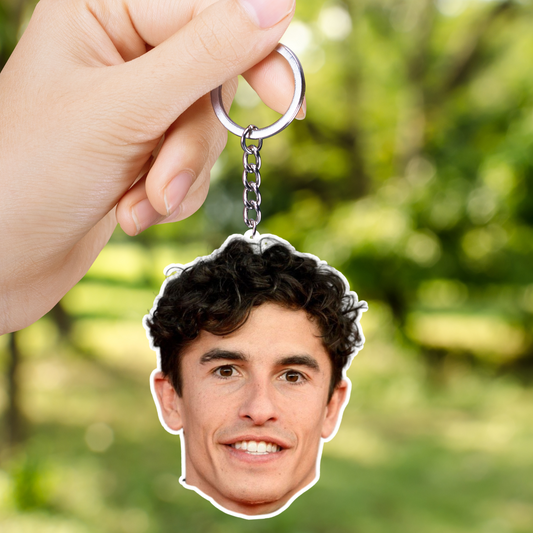 Marc Marquez Both Sided Acrylic Keychain | Moto Sports Fan Gift