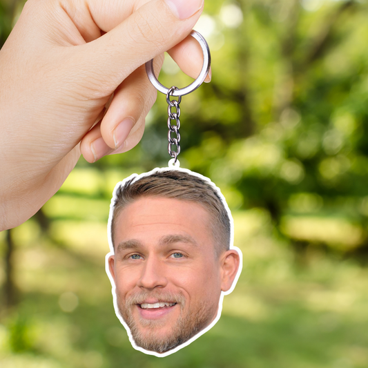 Charlie Hunnam 2 Layer Acrylic Keychain | Fan Gift