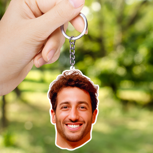 Daniel Ricciardo 2 Layer Acrylic Keychain | Formula 1 Fan Gift