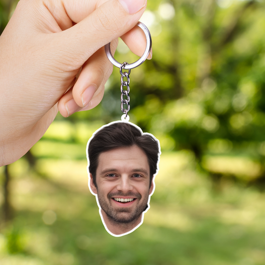 Sebastian Stan Both Sided Acrylic Keychain | Fan Gift