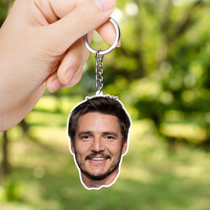Pedro Pascal Both Sided Acrylic Keychain | Fan Gift