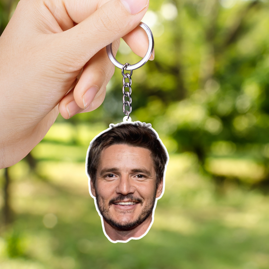 Pedro Pascal Both Sided Acrylic Keychain | Fan Gift