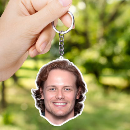Sam Heughan Both Sided Acrylic Keychain | Fan Gift