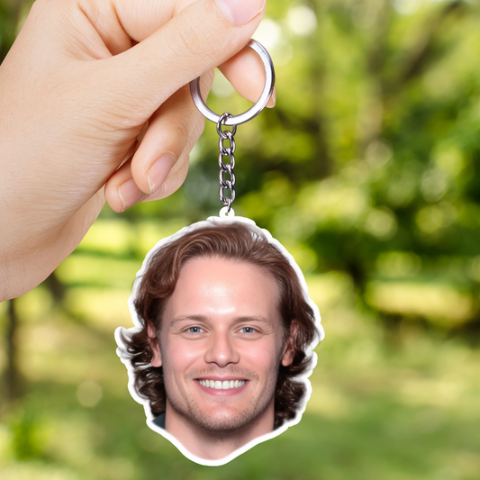 Sam Heughan Both Sided Acrylic Keychain | Fan Gift