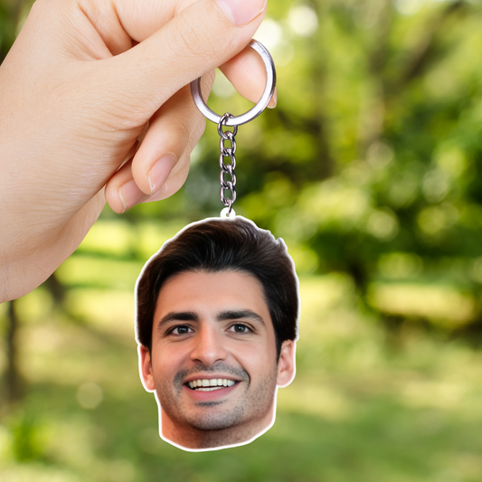 Carlos Sainz 2 Layer Acrylic Keychain | Fan Gift