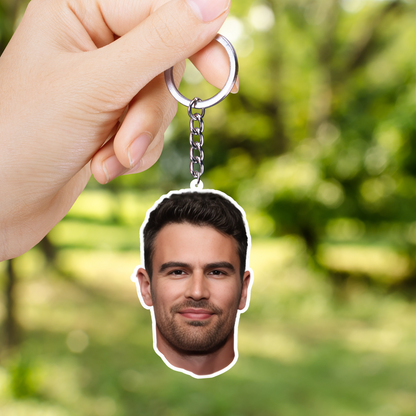 Theo James Both Sided Acrylic Keychain | Fan Gift