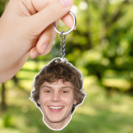 Evan Peters 2 Layer Acrylic Keychain |  Best Fan Gift