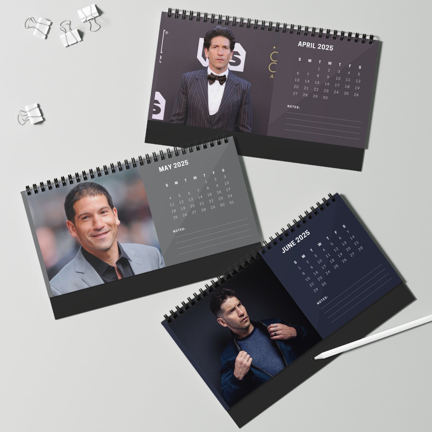 Jon Bernthal 2025 Desk Calendar | Jon Bernthal Calendar | Fan Gift