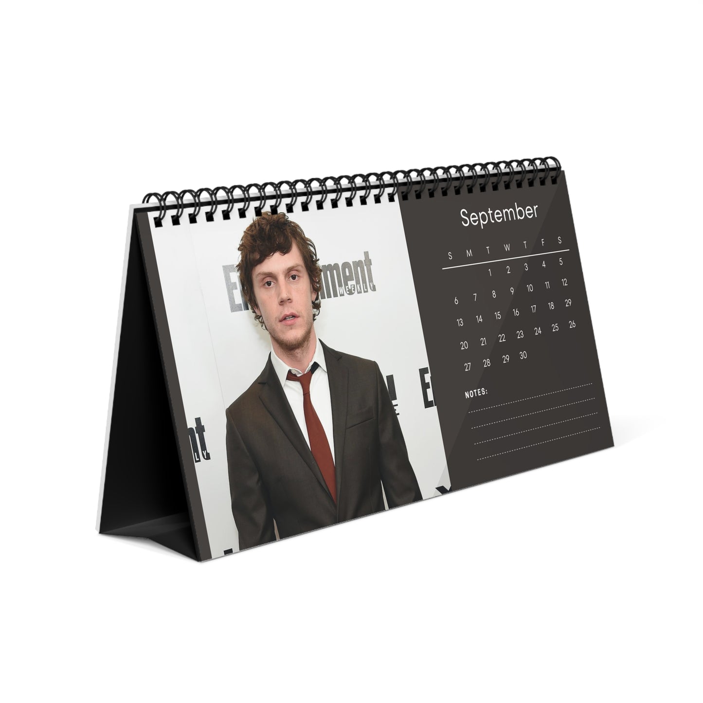 Evan Peters 2026 Desk Calendar |  Celebrity Gift | Office Decor