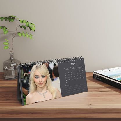 Sabrina Carpenter 2026 Desk Calendar | Celebrity Photo Calendar | Stylish Fan Gift for Desk & Office