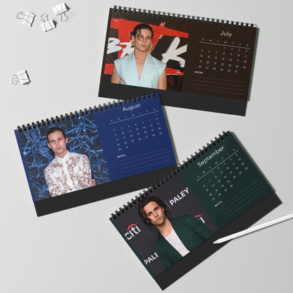 Tanner Buchanan 2026 Desk Calendar | Premium Spiral Bound Celebrity Photo Calendar | High-Quality Fan Gift & Desk Décor