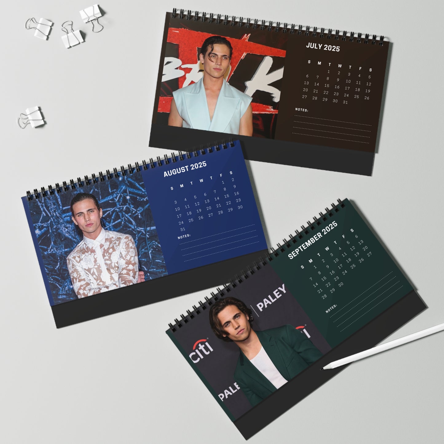 Tanner Buchanan 2025 Desk Calendar | Tanner Buchanan Calendar | Fan Gift