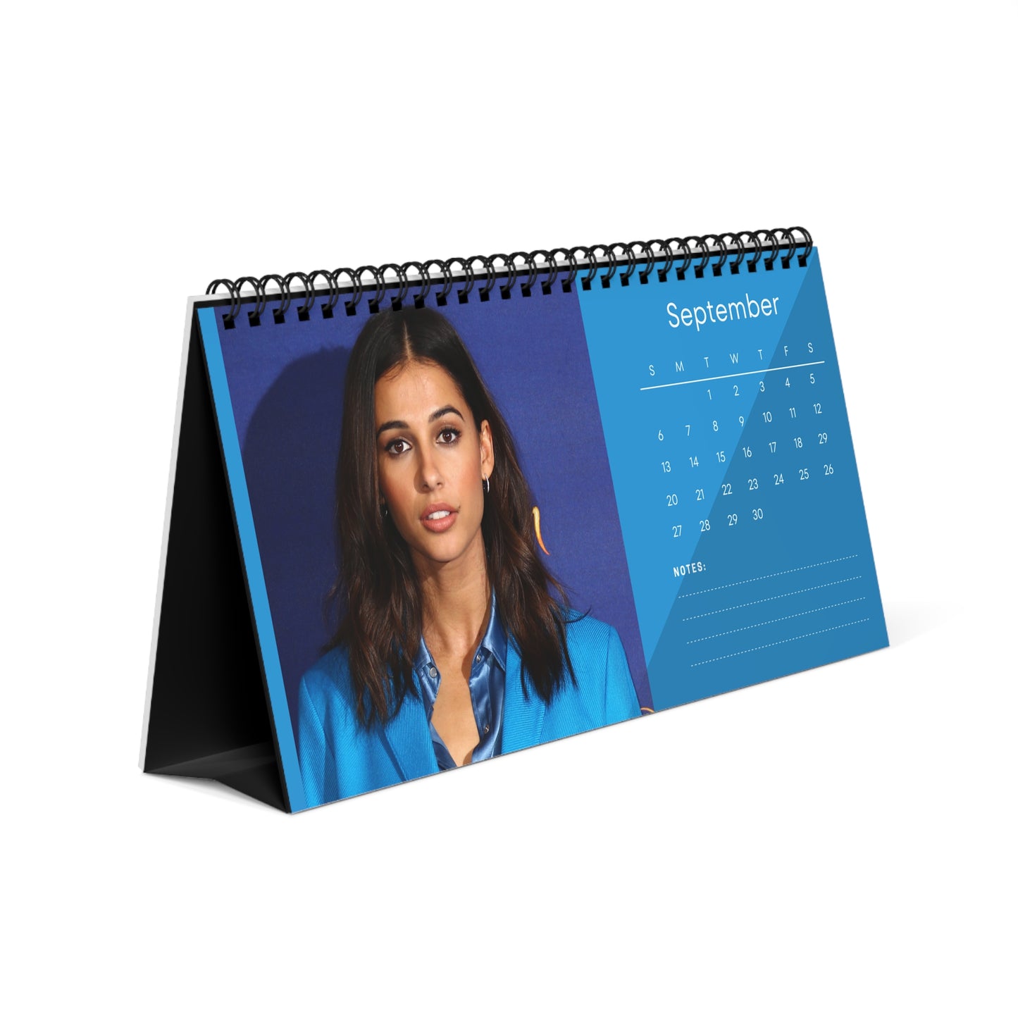 Naomi Scott 2026 Desk Calendar | Celebrity Spiral Bound Photo Calendar | Fan Collectible Gift | Stylish Desk & Office Décor