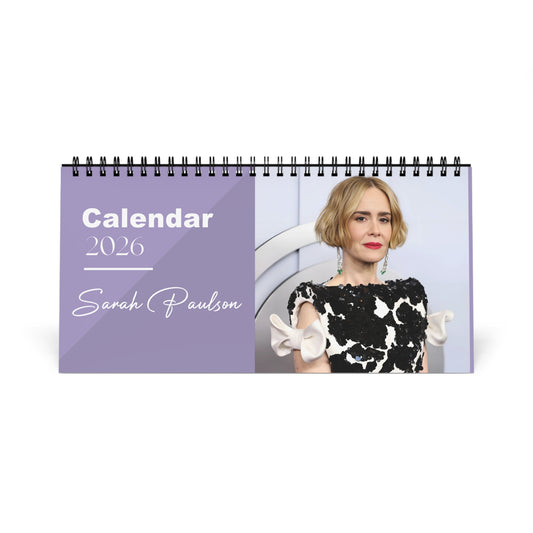 Sarah Paulson 2026 Desk Calendar | Celebrity Photo Calendar | Stylish Desk Accessory & Perfect Fan Gift