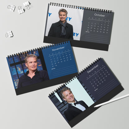 Timothy Olyphant 2026 Desk Calendar | Premium Spiral Bound Celebrity Photo Calendar | High-Quality Fan Gift & Desk Décor