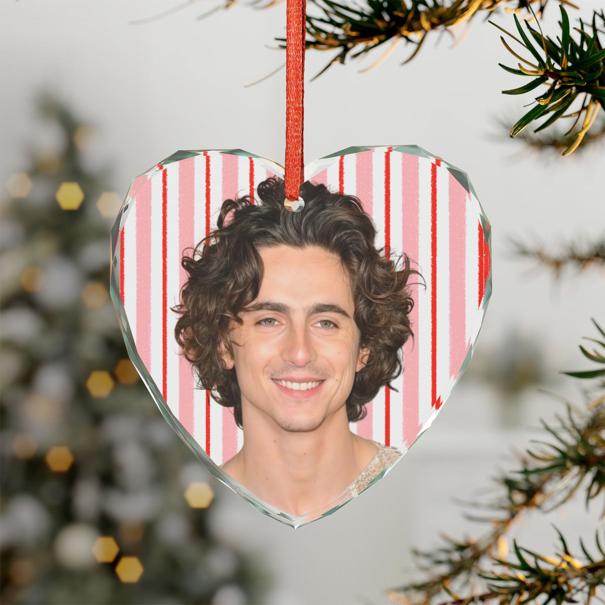 Timothée Chalamet Christmas Ornament | Celebrity Fan Gift Keepsake