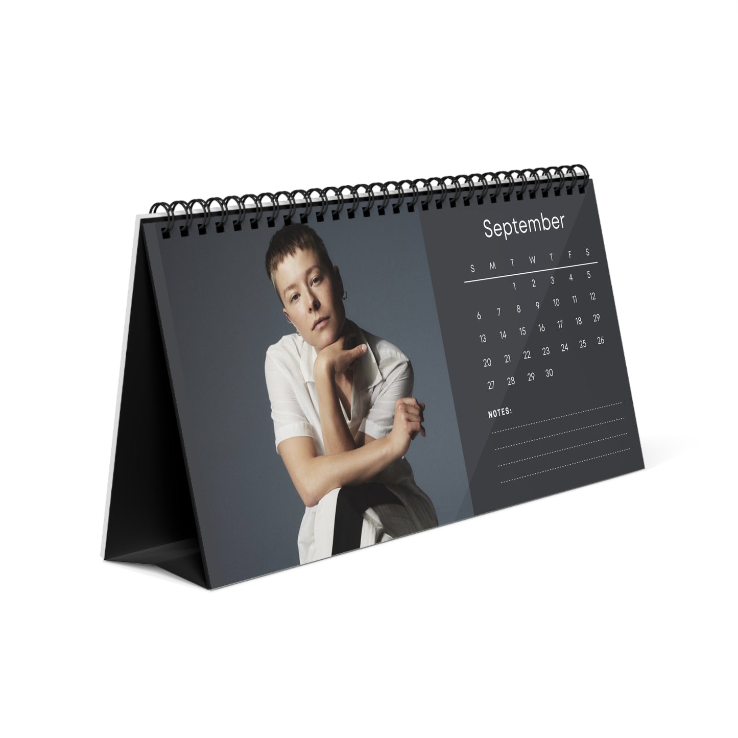 Emma D Arcy 2026 Desk Calendar |Premium Spiral Bound Celebrity Photo Calendar | Collectible Fan Gift | Stylish Desk