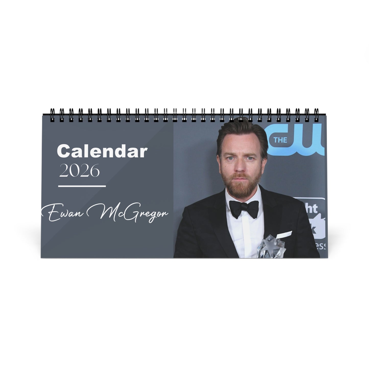 Ewan McGregor 2026 Desk Calendar | Obi-Wan Kenobi Actor | Moulin Rouge & Star Wars Calendar | Celebrity Gift | Office Decor