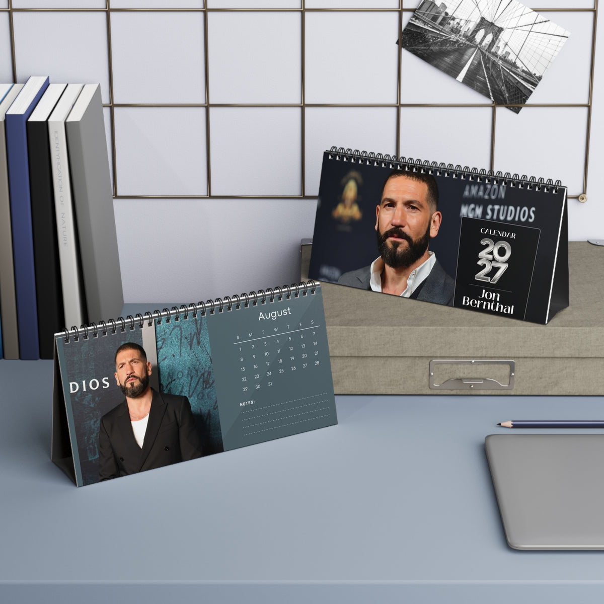 Jon Bernthal 2027 Desk Calendar Vol 1 | Spiral Bound Photo Calendar | Fan Gift