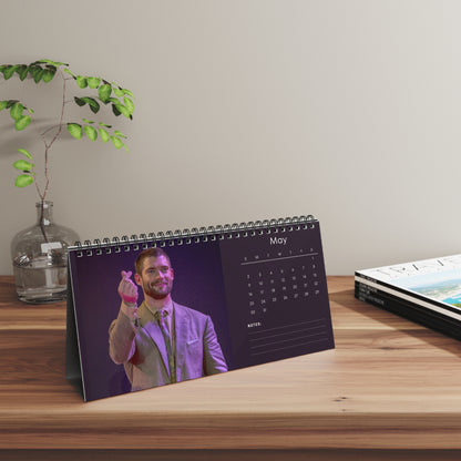 David Corenswet 2027 Desk Calendar Vol 2 | Spiral Bound Photo Calendar | Fan Gift