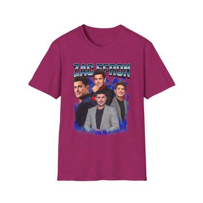 Zac Efron Unisex T-Shirt Fan Gift |  Hollywood Star Character Art | Fan Gift